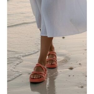 A New Day Dory Platform Sandals Apricot Size 6